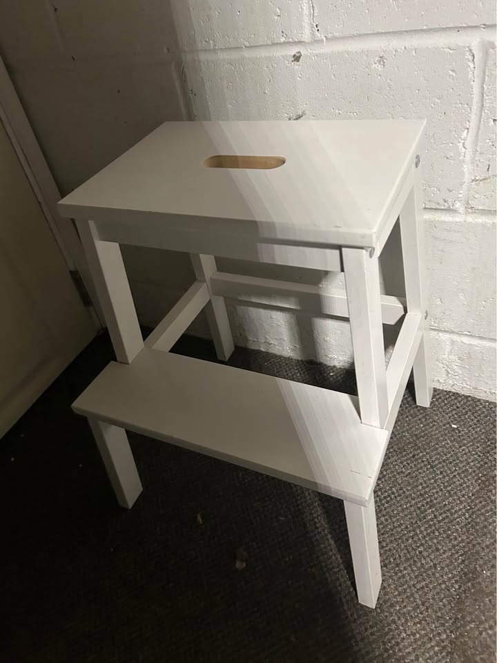 IKEA BEKVÄM step stool in solid white - photo 2