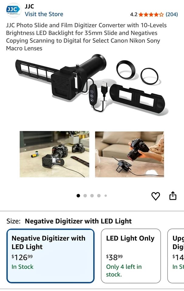 JJC Photo Slide and Film Digitizer Converter
