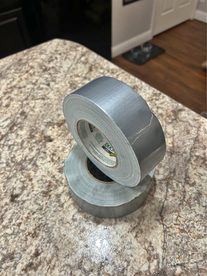 😂✨ If it moves and it shouldn’t… DUCK TAPE IT.