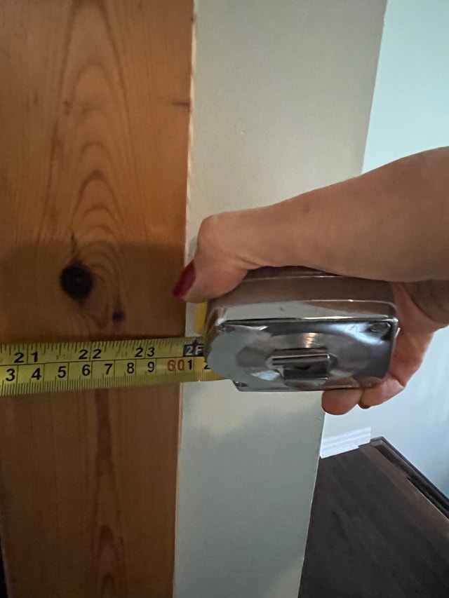 Large wood oval mirror - photo 4