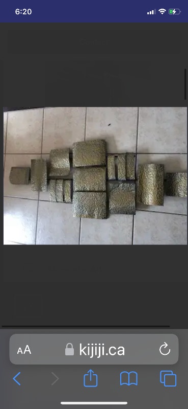 Gold brushed Hammered metal. Brushed gold - photo 3