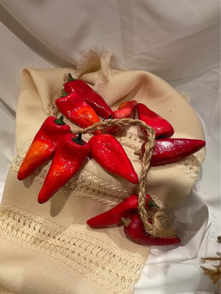 Vintage Kitchen Home Decor Red Peppers & Onions - photo 4