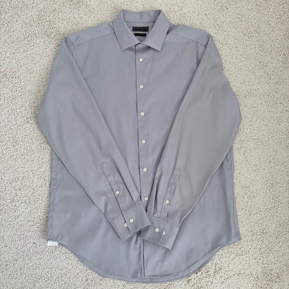 Calvin Klein Men's Non-iron Dress Shirt Size Large - photo 2