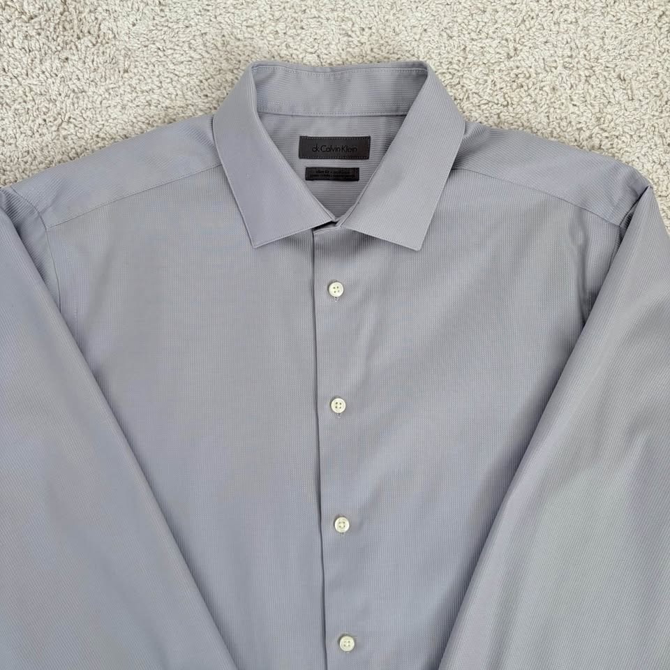 Calvin Klein Men's Non-iron Dress Shirt Size Large - photo 3