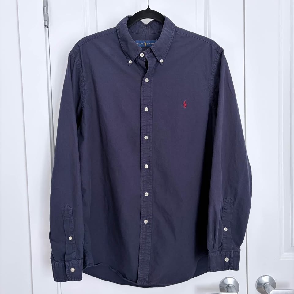 Polo Ralph Lauren Men's Classic Shirt (Large) Navy - photo 4