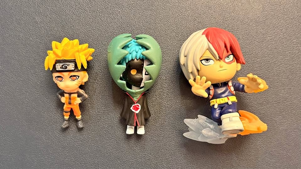 3pc Naruto/My Mystery Academia Minis