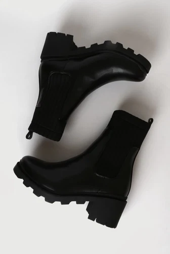Lulu’s Black Slip-On Mid-Calf Boots Size 7.5 - photo 3