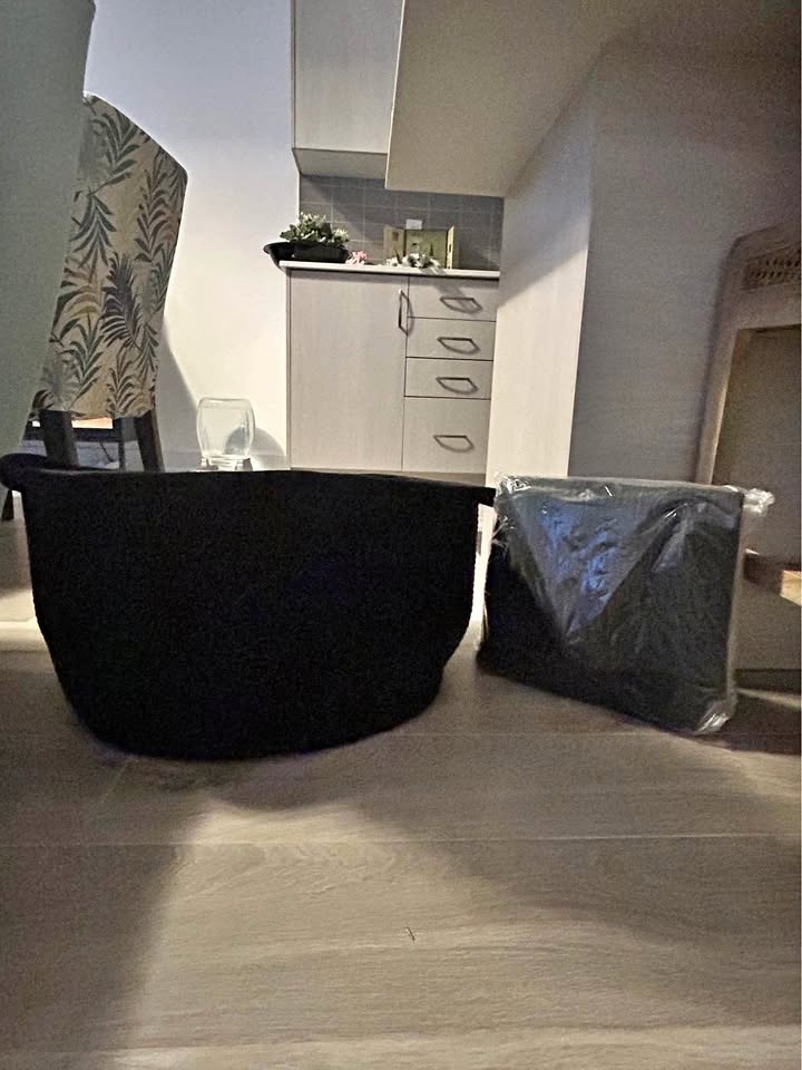 Black Storage Basket x 2