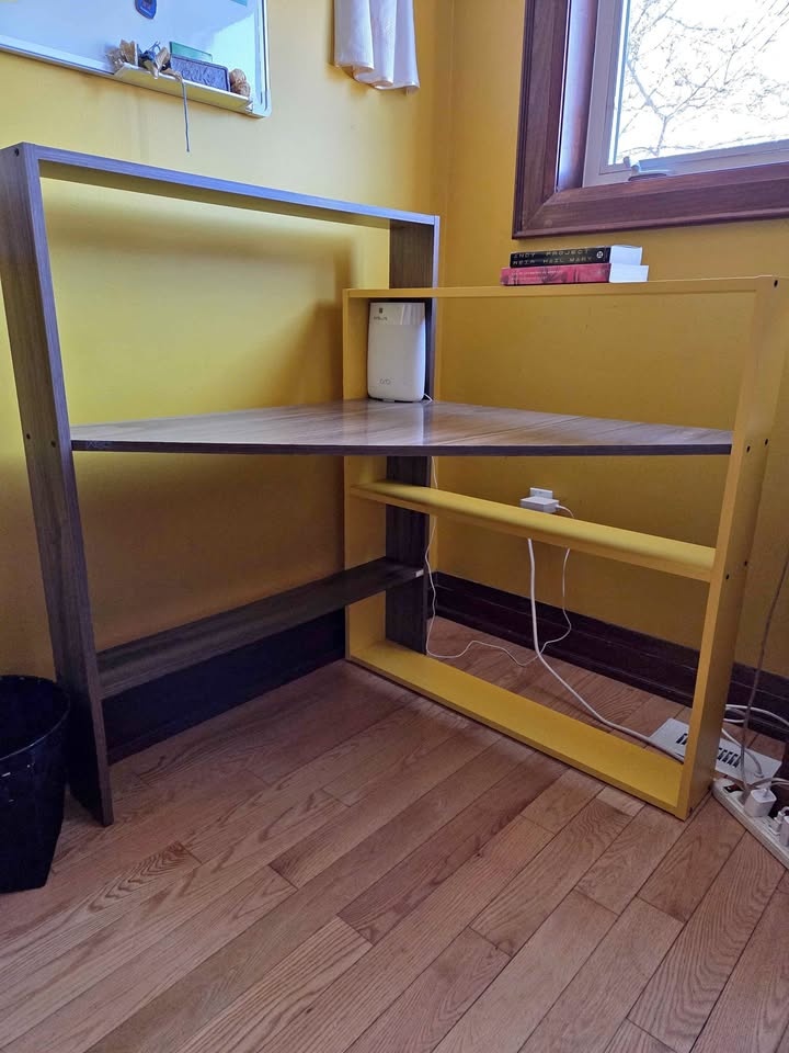For Sale: Corner Desk with Book Storage