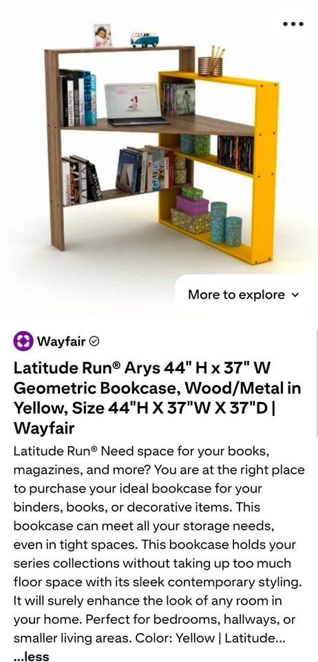 For Sale: Corner Desk with Book Storage - photo 2