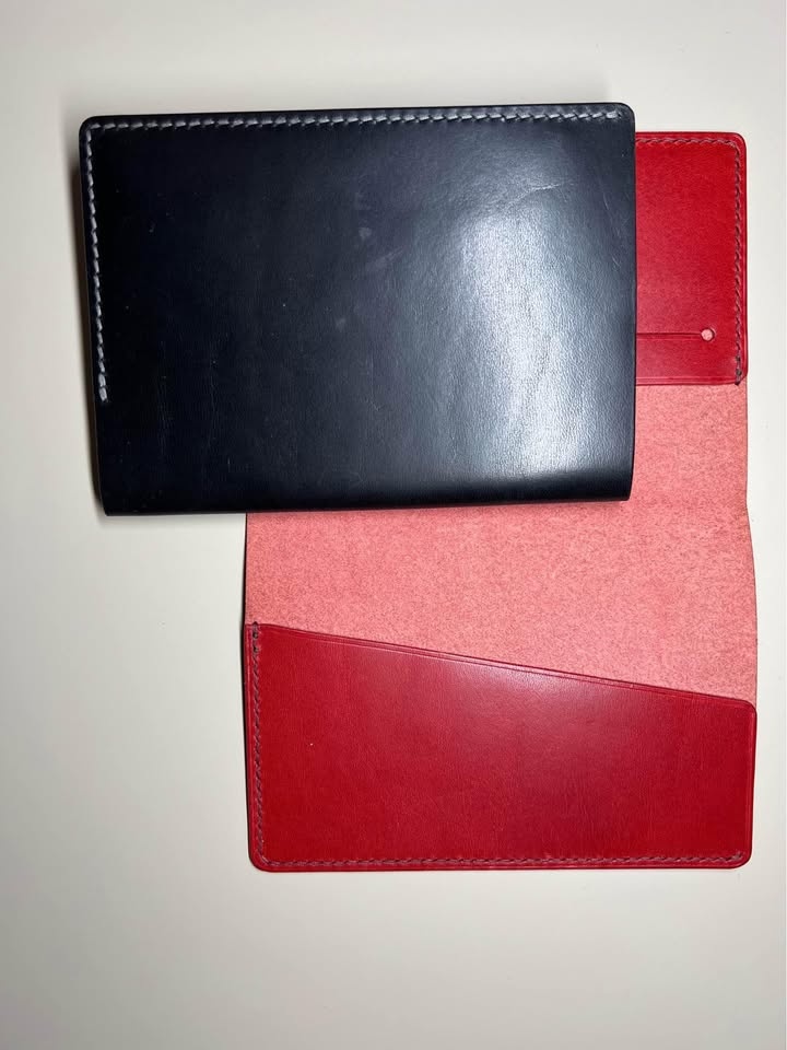 Handmade Passport Wallet - Red or Black - photo 5