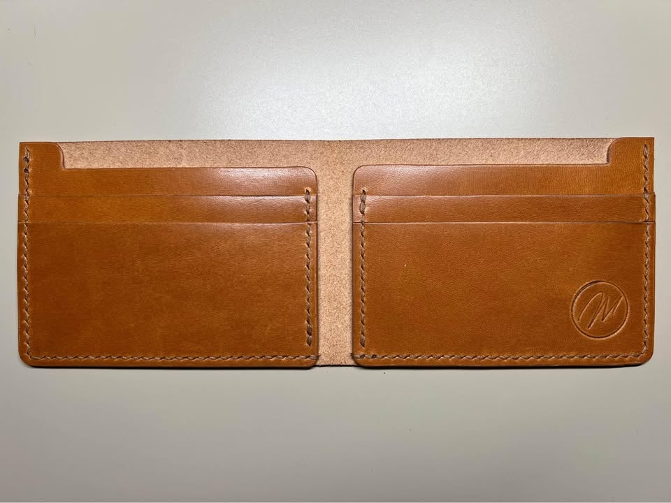 Handmade Full Grain Bi Fold Leather Wallet