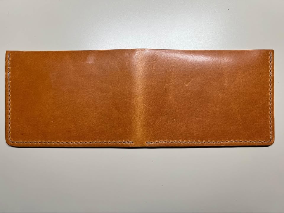 Handmade Full Grain Bi Fold Leather Wallet - photo 2