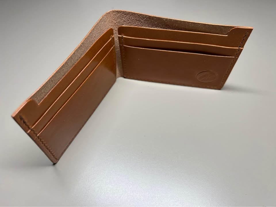 Handmade Full Grain Bi Fold Leather Wallet - photo 3