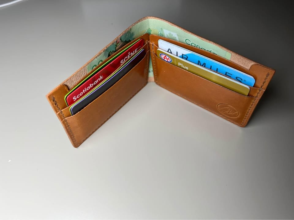 Handmade Full Grain Bi Fold Leather Wallet - photo 5