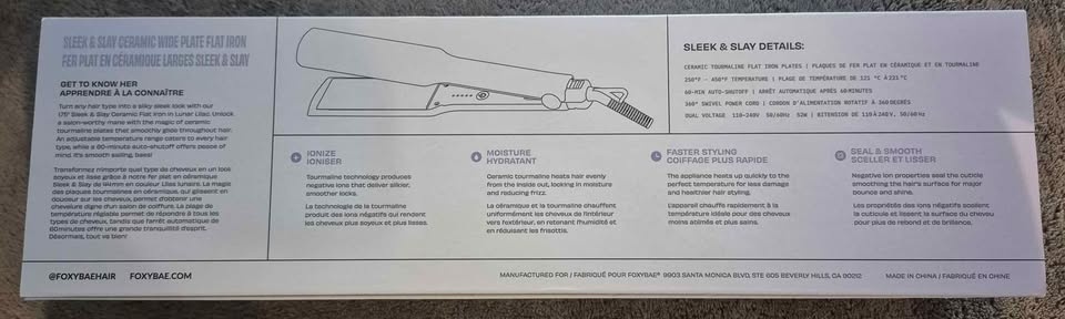 1.75" Ceramic Wide Plate Flat Iron - photo 2