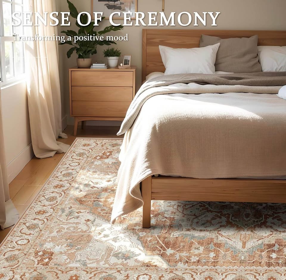 New! Beautiful Large 8’x10’ Area Rug - Non Slip, Washable - photo 2