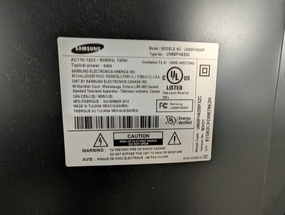 Samsung 55” LED Smart TV 1080p HDMI ARC - photo 2