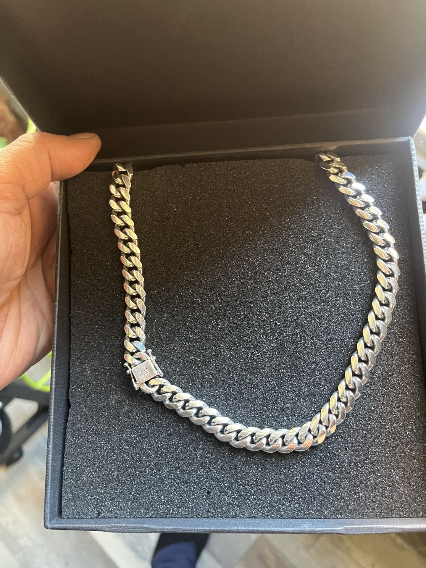 20 Inch 10 Mm Pure Italian Silver 925