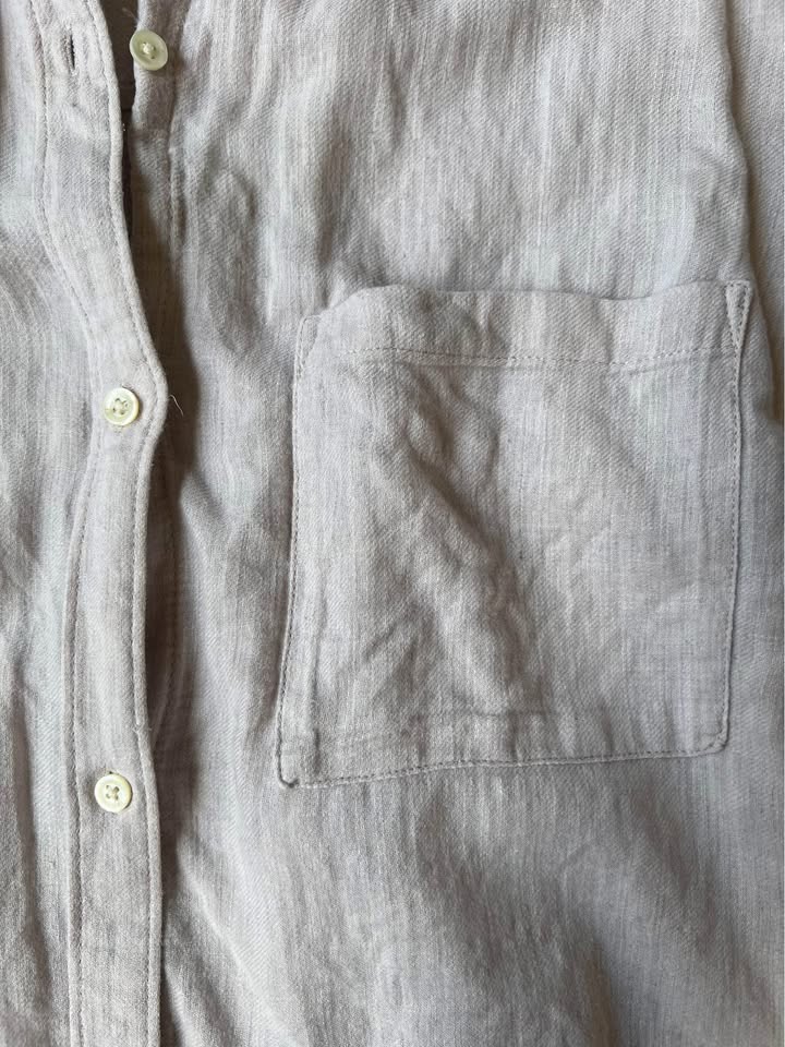 Aritzia Community Blush Button Down Blouse Oversized - photo 2