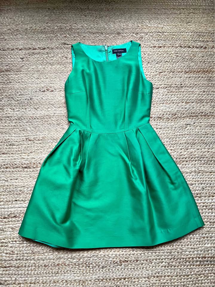 Pink Tartan Cocktail Dress with pockets!
