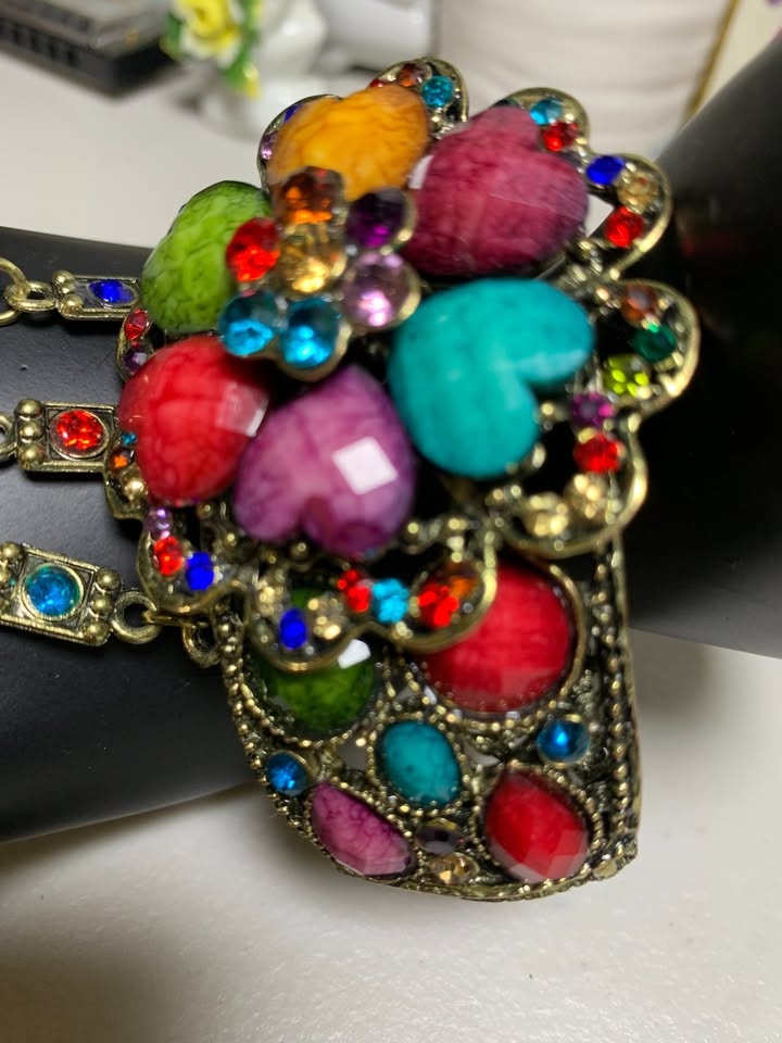 Vintage Bracelet with Chains and Ring - photo 4