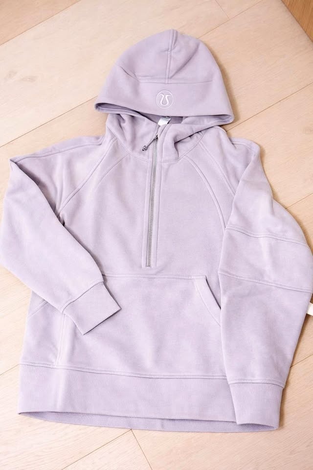 lululemon Scuba Oversized Half-Zip Hoodie (Long) M/L - Lavender