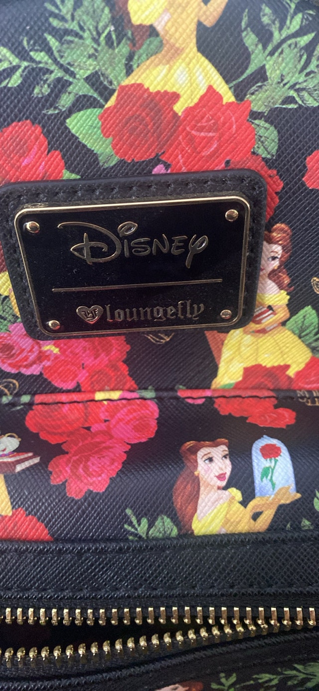 Disney Loungefly Backpack - Beauty and the Beast Floral - photo 2