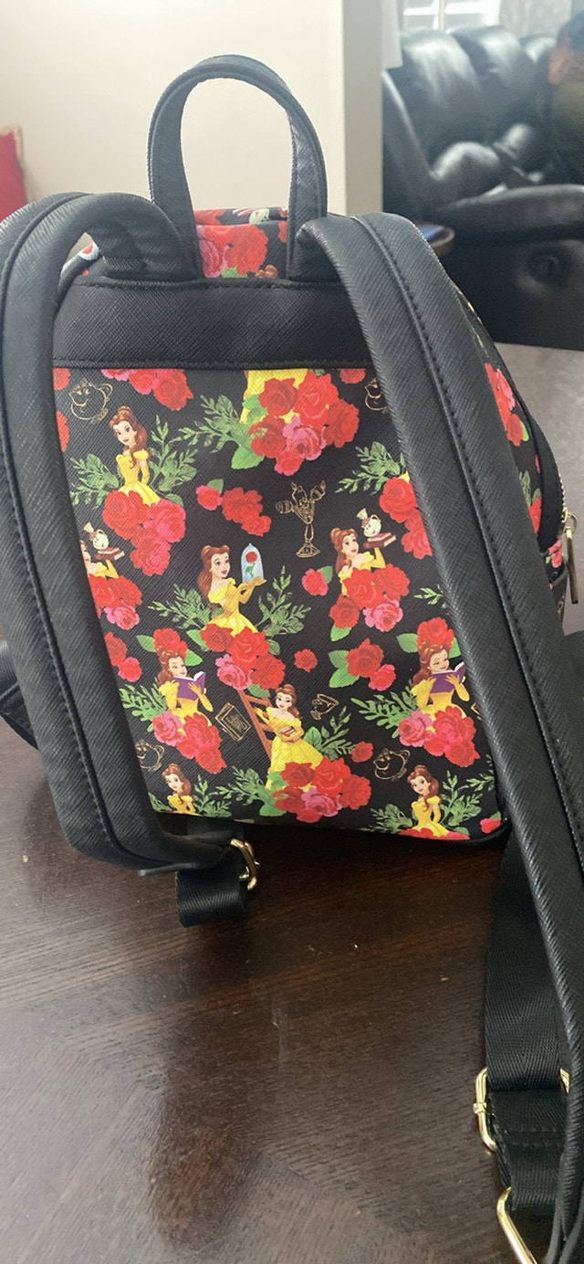 Disney Loungefly Backpack - Beauty and the Beast Floral - photo 3