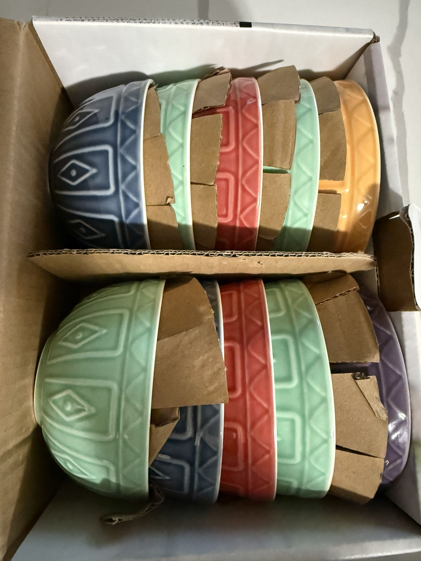 Colorful Porcelain Bowls - 10 Pcs