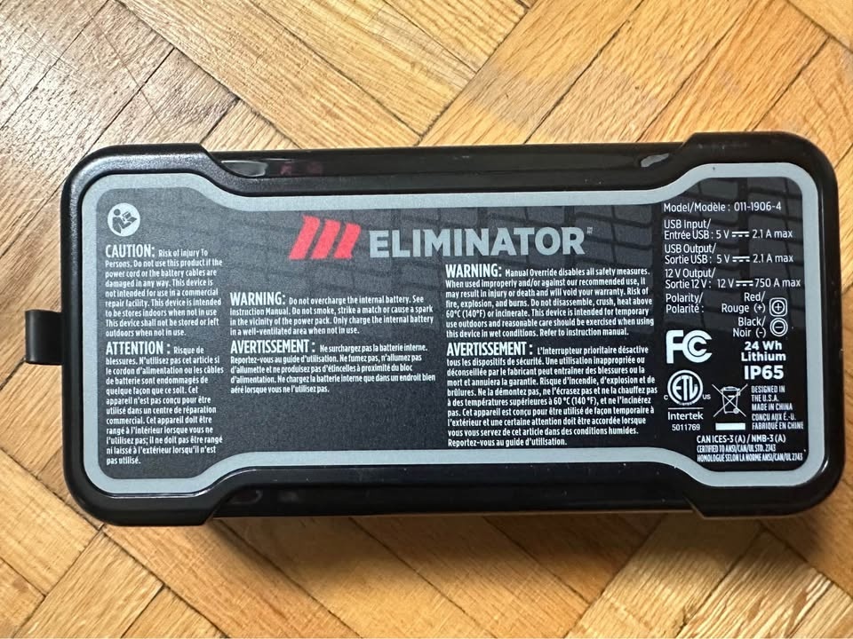 Motomaster Eliminator Jump Starter and USB Power Bank 750-Amp 12 - photo 3