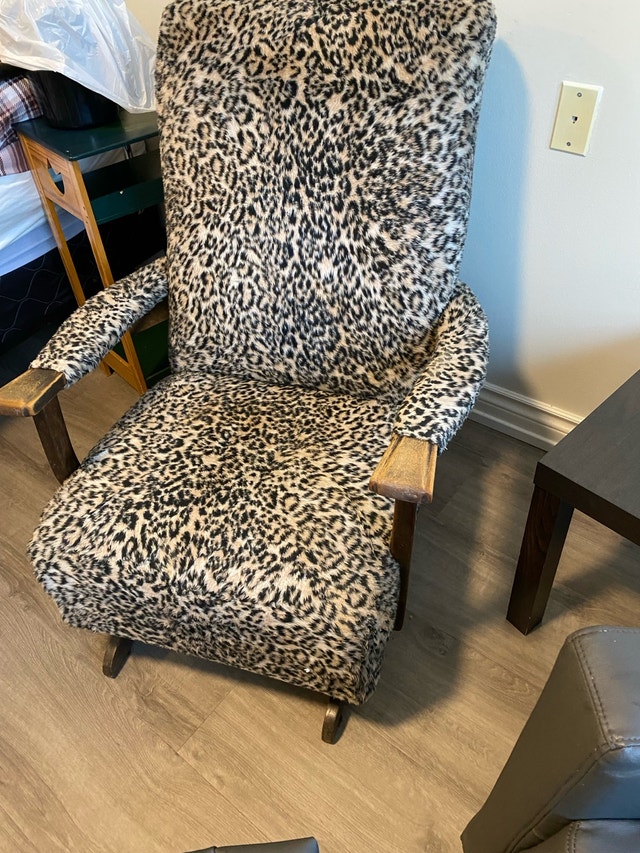 Leopard Chair MOVING SALE $20