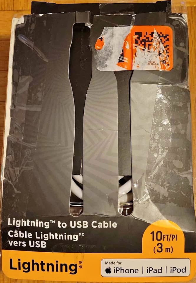 Lightning to USB Cable iPhone 10ft Brand New 🏆
