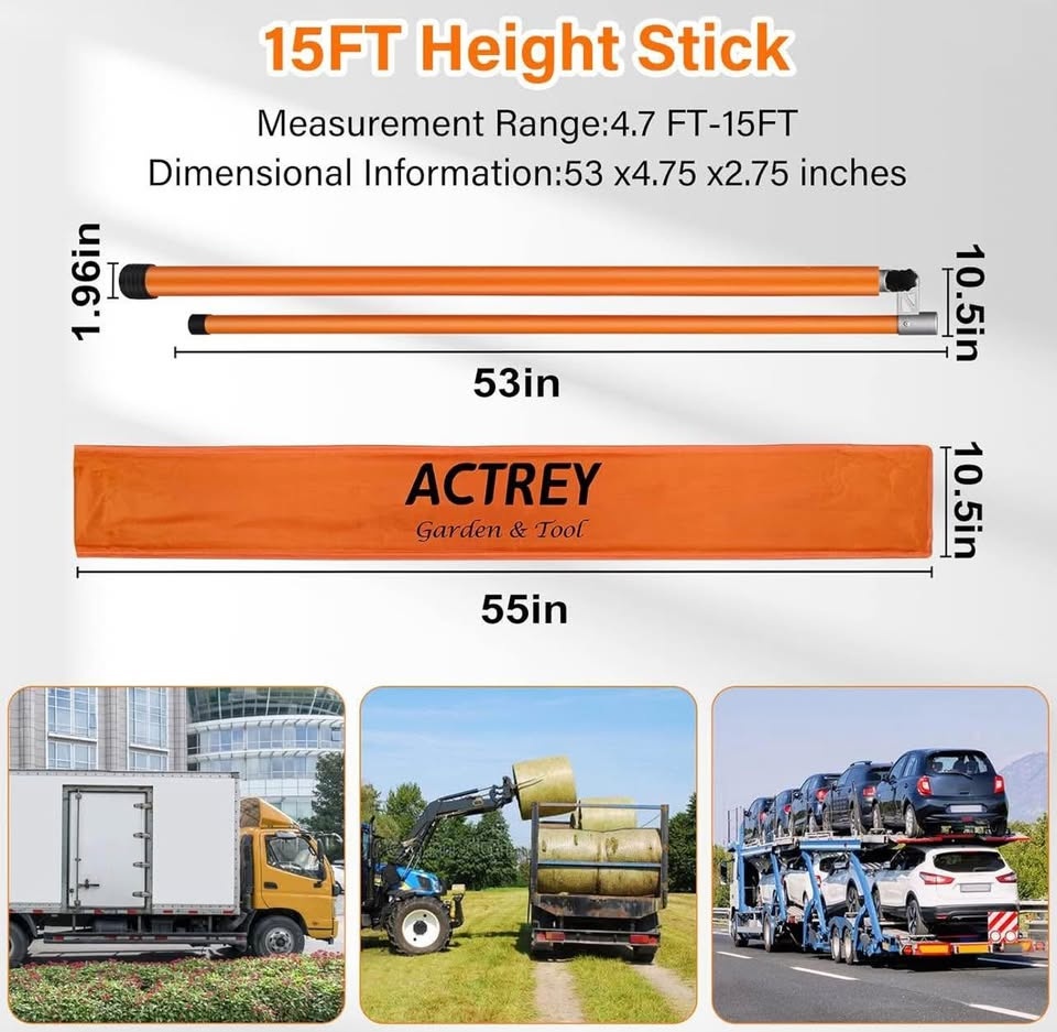 15FT ACTREY Height Stick - Truckers & Car Haulers - photo 3
