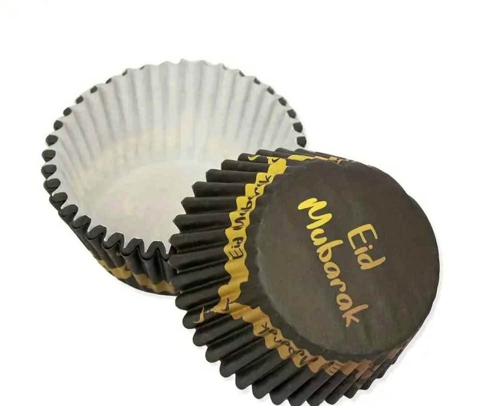Black Eid Mubarak Cupcake Liners - Brand New 🏆