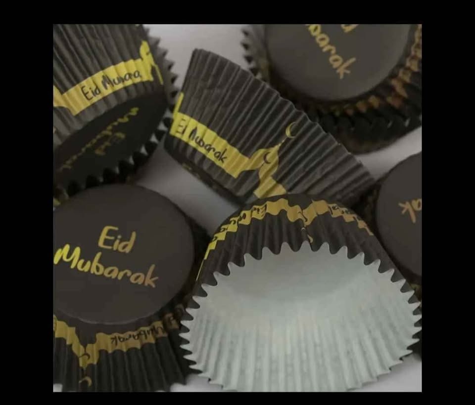 Black Eid Mubarak Cupcake Liners - Brand New 🏆 - photo 3