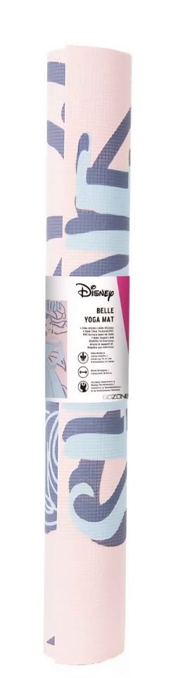 Disney Belle Printed 3mm Yoga Mat – 24” x 60" – Pink/Blue 🏆 - photo 2