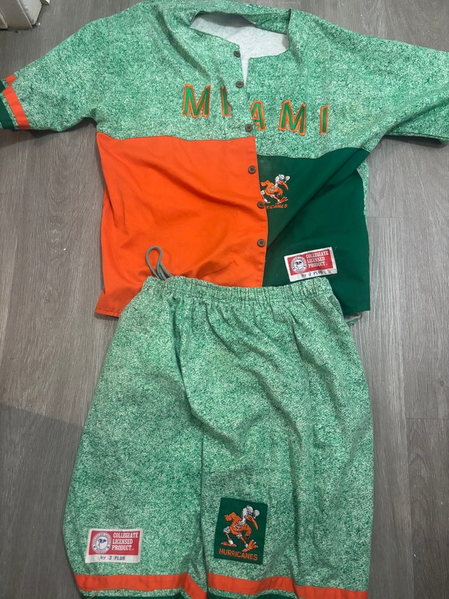 Miami Hurricanes Vintage Jersey with Shorts