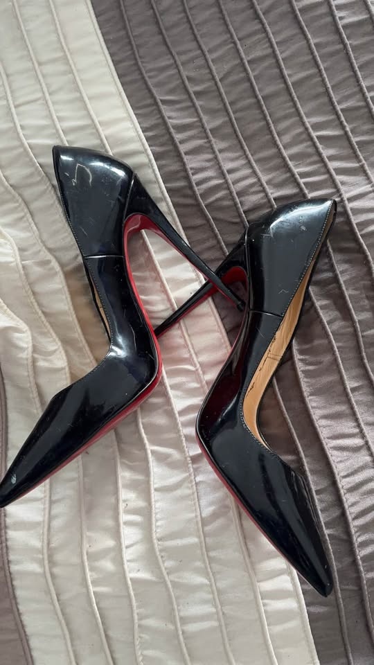Christian Louboutin (so Kate) Black Patent Stilettos