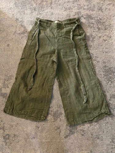 Anthropologie Women's Wide Leg Cropped Pant