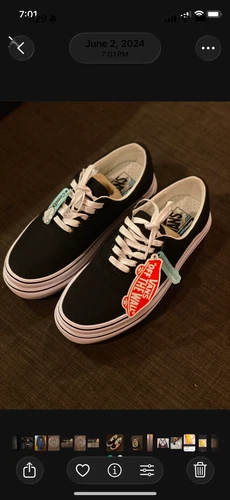 Size 7.5 Mens & 9 Womens Vans Ward Platform Black White - photo 3