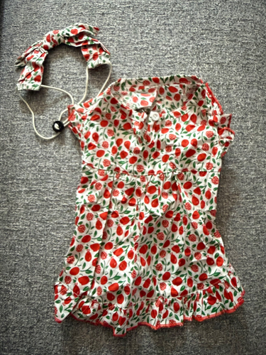 Multicolored dog outfits w/ matching headbands - photo 3