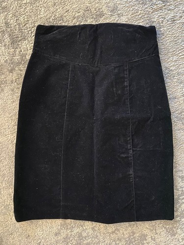 Vintage Women's Black Velvet Skirt