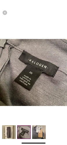 Halogen Women Gray Casual Dress M - photo 2