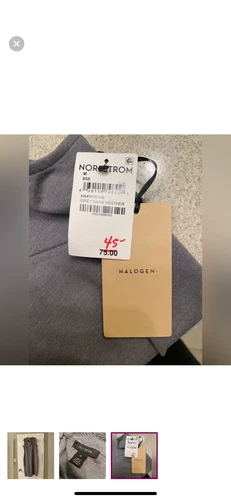 Halogen Women Gray Casual Dress M - photo 3
