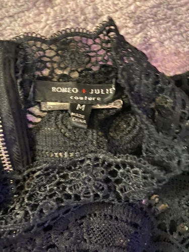 Juliet & Romeo Couture Women's Black Lace Dress - photo 2