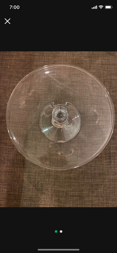 10 1/2 Inch Antique Glass Cake Stand