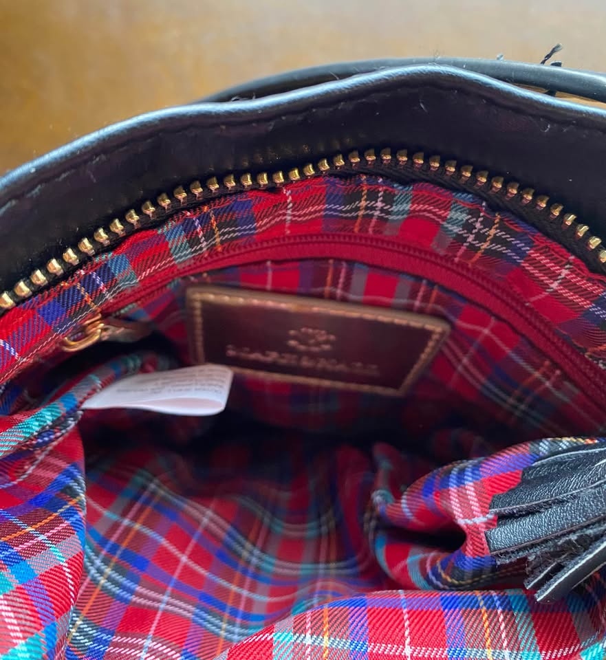 NEW Black Vegan Leather Crossbody Bag - photo 2