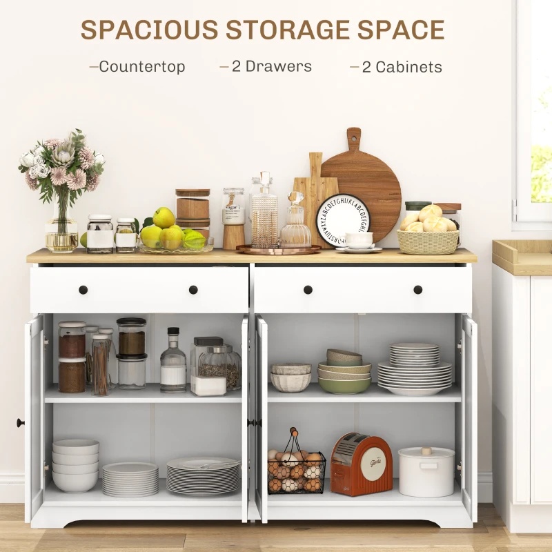 Modern Buffet / Sideboard with 2 Drawers & Adjustable Shelves - photo 2