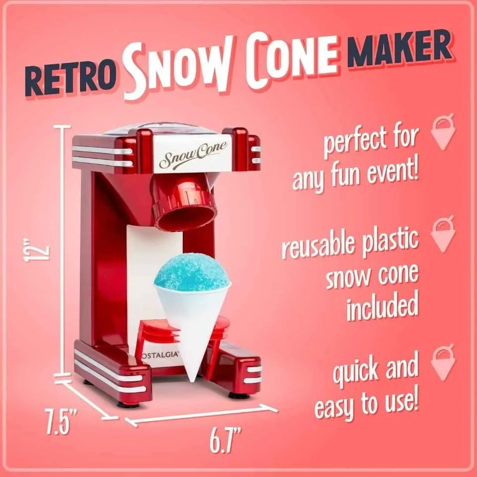 New Retro Snow Cone Maker Nostalgia image indicator(2)